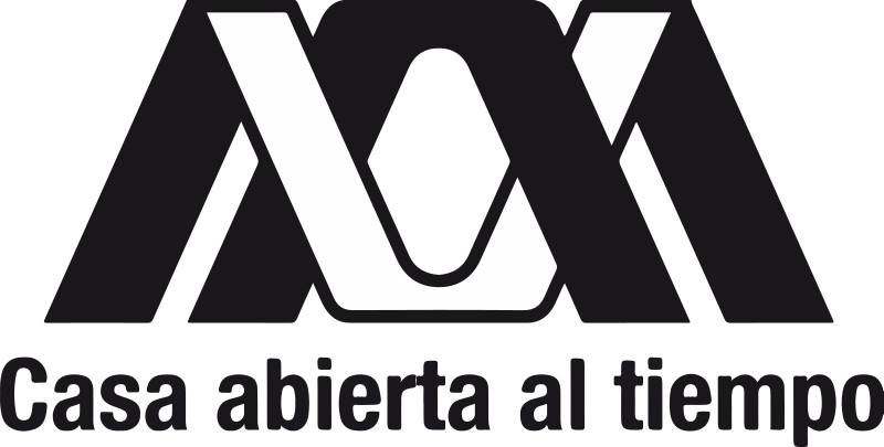 Logotipo de la Universidad Autónoma Metropolitana con su lema Casa Abierta al Tiempo